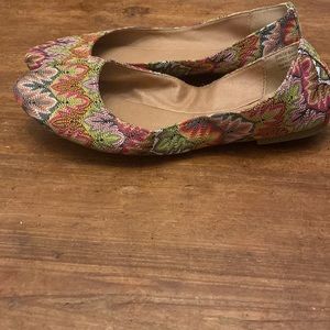 Adorable crochet ballet shoes